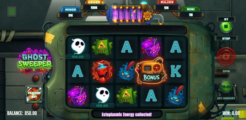 Ghost Sweeper - bilah energi ektoplasma saat aktivasi